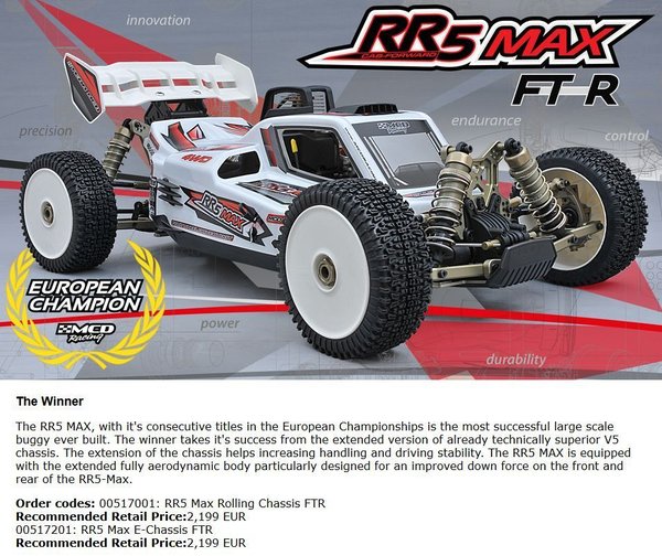 RR5 Max Rolling Chassis FTR